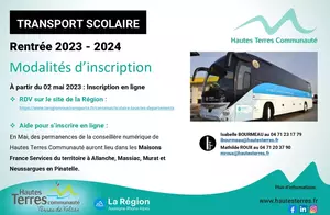 Transport scolaire - Rentrée 2023-2024